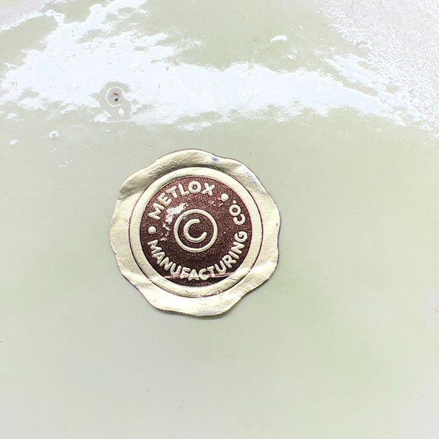 Metlock Pottery Vintage 1960's Metlox Poppytrail Easter "Bunny on Cabbage" Ceramic Cookie Jar For Sale - Image 4 of 9