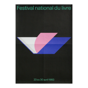 1983 Canadian Book Festival Poster, Festival National Du Livre (French Version)