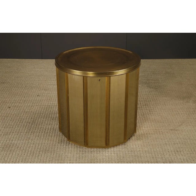 Mid-Century Modern 1970s Mastercraft Sculptural Brass Dining / Game / Center Table Base For Sale - Image 3 of 16