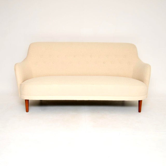 Carl Malmsten Vintage Swedish Samsas Sofa attributed to Carl Malmsten, 1960s For Sale - Image 4 of 11