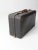 Metal Vintage Black Leather Suitcase For Sale - Image 7 of 11