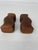 Brown Rustic Swizzle Wooden Candleholders - A Pair For Sale - Image 8 of 8