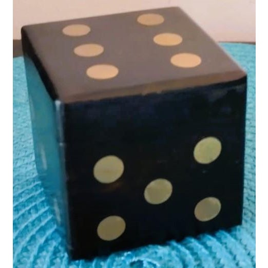 Vintage Solid Wood Dice Game Set With Clever Cube Box. For Sale - Image 4 of 7