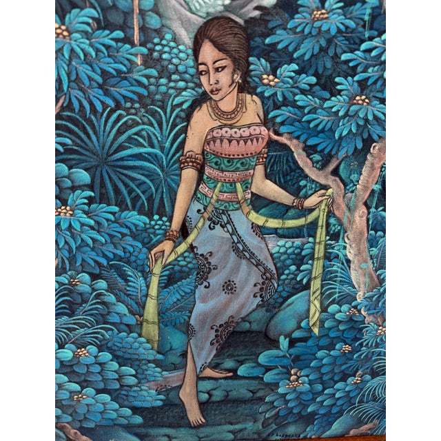 K T Hasmara Traditional Balinese Painting For Sale - Image 10 of 12