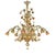 Goldenrod Artistic Venetian Sunflowers Murano Glass Chandelier by Simoeng for Simoeng For Sale - Image 8 of 8