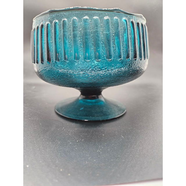 Mid-Century Modern Vintage 1960's Empoli Apothocary Glass Dish For Sale - Image 3 of 3