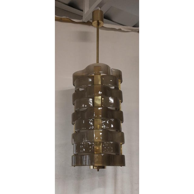 Murano Glass and Brass Chandelier, 2000 For Sale - Image 14 of 16