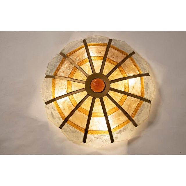 Glass Vintage Polychrome Murano Glass Chandelier, 1970s For Sale - Image 7 of 13