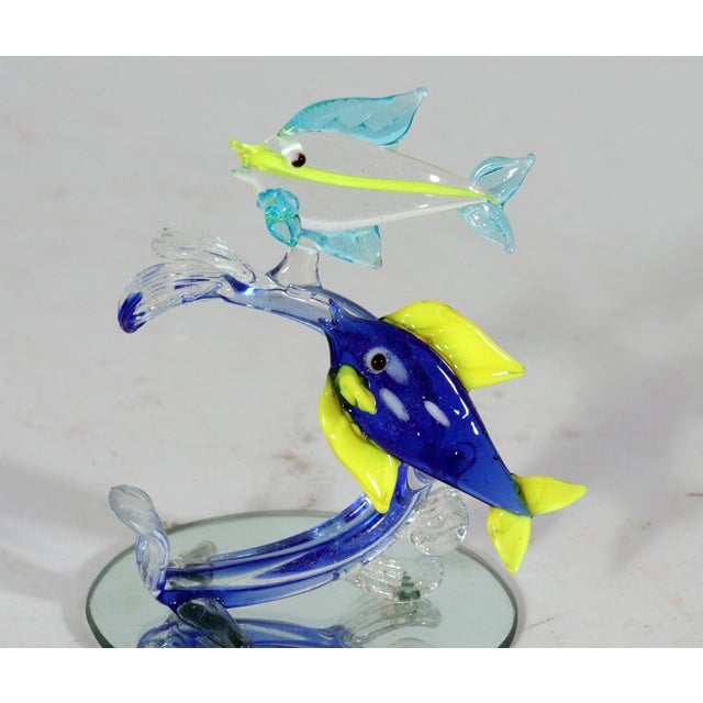 Vintage Italian Murano Glass Fish Figures-a Set of Six For Sale - Image 14 of 18