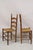 Antique Ladderback Primitive Rustic Oak Wood Rush Seat Dining Chairs - Set of 4 For Sale - Image 9 of 11