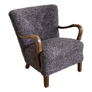 Danish Art Deco Lounge Chair in the style of Viggo Boesen, 1940s For Sale