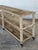 Vintage Rustic Plank Wood Three Tier Console on Casters For Sale - Image 10 of 12
