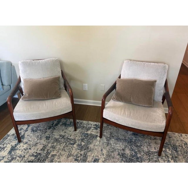 Early 21st Century Barbara Barry for Baker McGuire Knot Lounge Chairs, Pair For Sale - Image 5 of 6