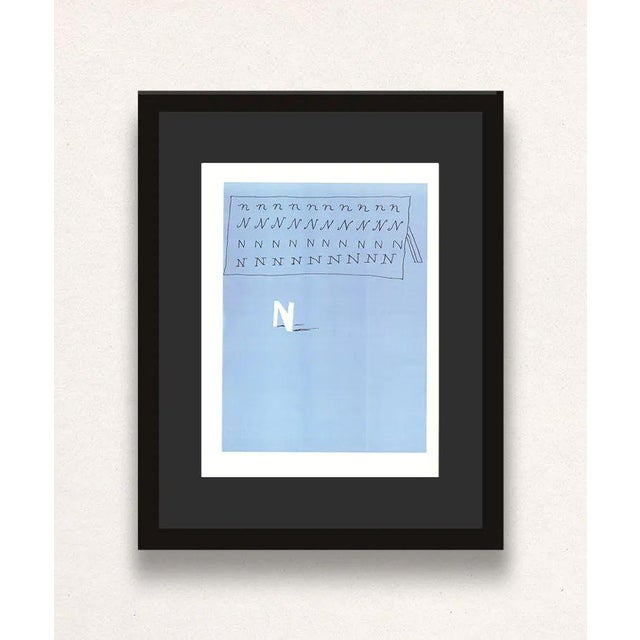 N' from 'Hockney's Alphabet' By David Hockney 1991 Lithograph on Exhibition Fine Art Cartridge paper 38.4 x 46.4 cm (15.12...