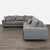 Modern Rene Cazares Salvatore Modern Gray Fabric Sectional Sofa With Cushions For Sale - Image 3 of 9