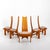 1970s Set of Six Modernist Tall Back Dining Chairs For Sale - Image 4 of 18