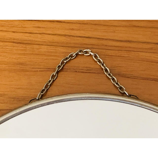 Mid-Century Modern Mid-Century French Round Barbers Mirror, 1950s For Sale - Image 3 of 18