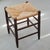 Wooden Stool with Rush Seat, 1960s, in Good conditions. Designed 1960 to 1969