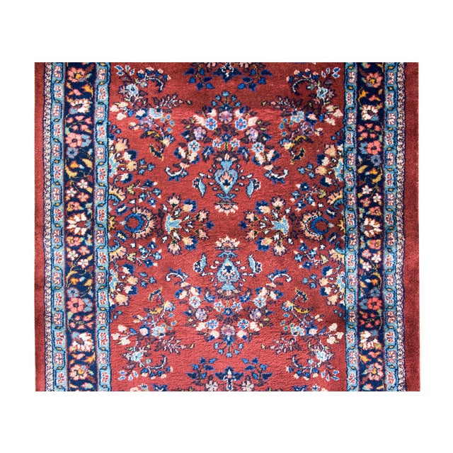 Mid-20th Century Persian Sarouk Runner For Sale - Image 14 of 15