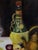 Vintage Signed Original Still Life Painting With Wine Bottle & Fruit, Circa 1960s–1970s For Sale - Image 4 of 11