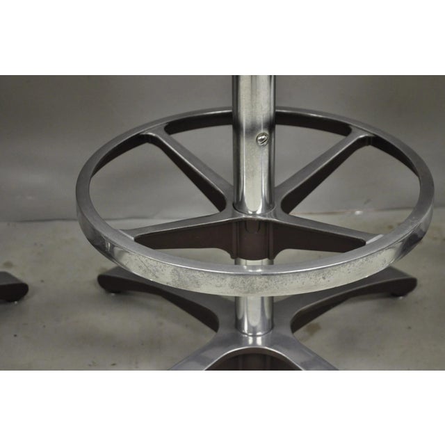 Vintage Daystrom Mid Century Modern Faux Rosewood Laminate Barstools - Set of 4 For Sale - Image 9 of 18