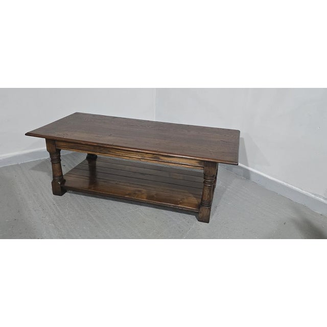 Oak Plank Coffee Table, 1920 For Sale - Image 6 of 13