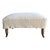 Alma Slip Covered Ottoman ~ Greige For Sale