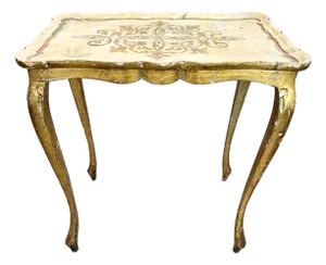 19th Century Rectangular Florentine Side Table