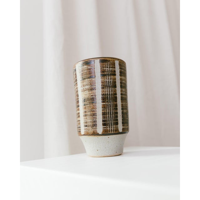 Vintage Studio Ceramic Vase, 1960s For Sale - Image 11 of 13
