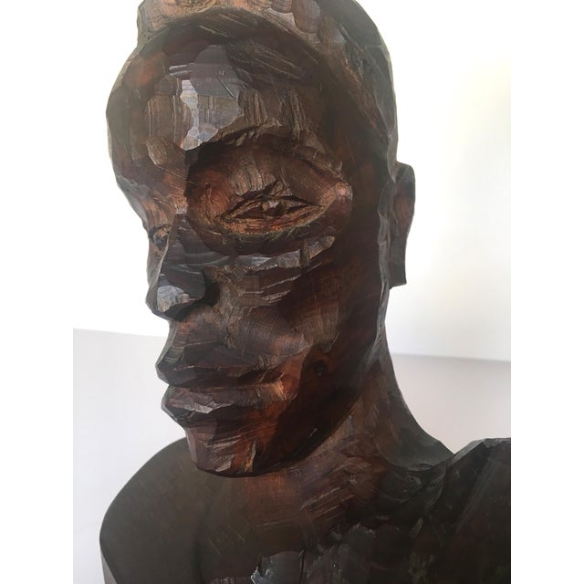 Mid 20th Century Carved 2-Headed African Bust For Sale - Image 5 of 11