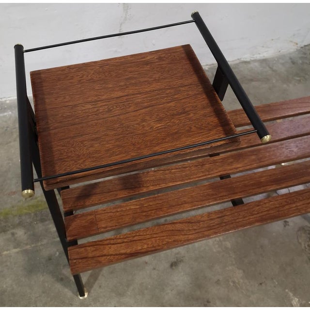 1950s Vintage Bench in Mahogany, 1950s For Sale - Image 5 of 15
