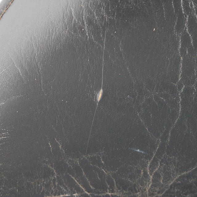 Metal 1960s Spanish Revival Gothic Mid-Century Wrought Iron & Black Daystrom Swivel Barstools For Sale - Image 7 of 12