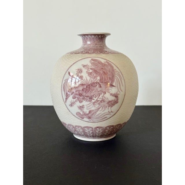 A Japanese glazed porcelain vase by the celebrated Meiji imperial potter Makuzu Kozan (1842-1916) circa 1880-1890s, one of...