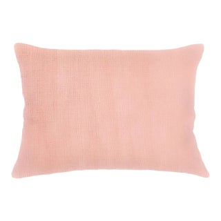 Peach Linen Pillow For Sale
