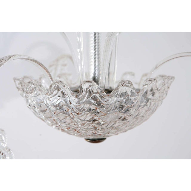 1960s Glass Leafy Murano Fixture For Sale In Los Angeles - Image 6 of 10