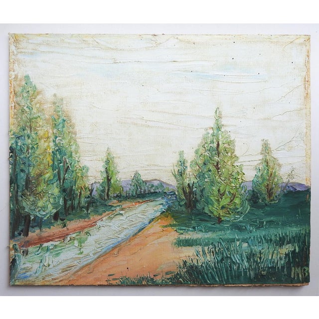 Mid 20th Century Impressionist River Landscape Painting For Sale In Seattle - Image 6 of 7
