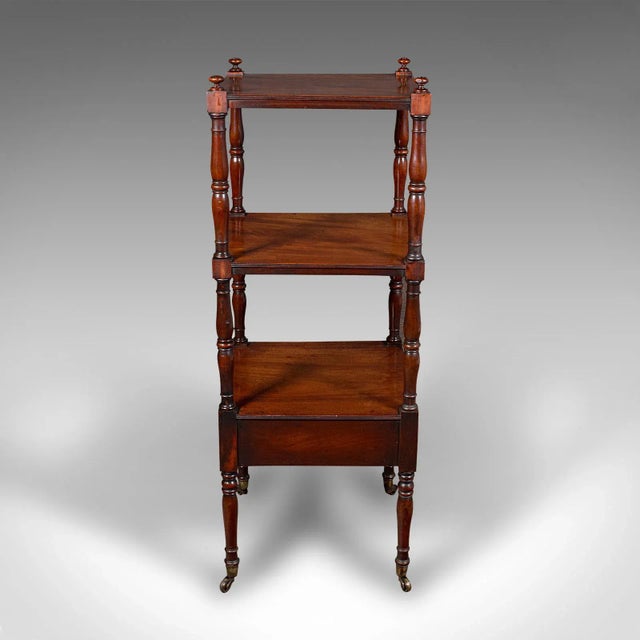 1800's English Antique 3 Tier Whatnot For Sale - Image 6 of 10