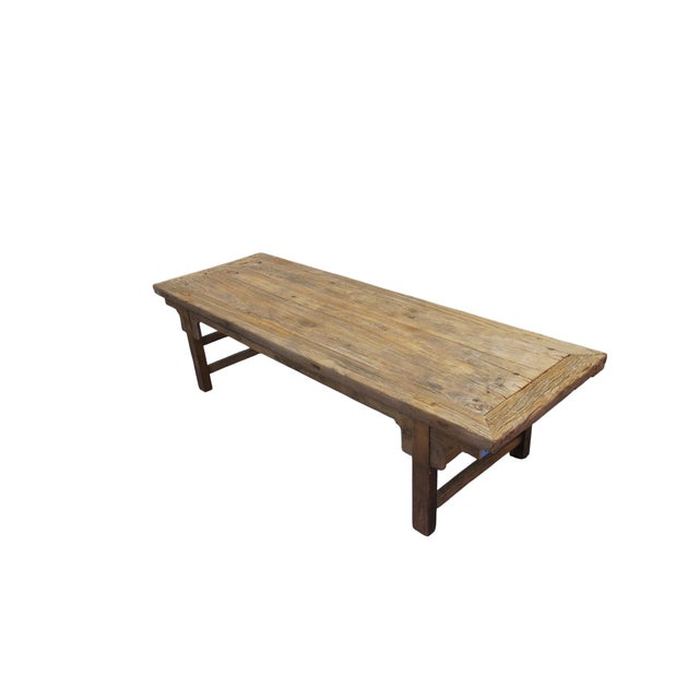 Made of solid elm wood, the color and wood of this rustic vintage bench is exact the same as it was found. It will be a...