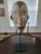 1920s African Bacongo Antique Wooden Mask With Stand For Sale - Image 5 of 6