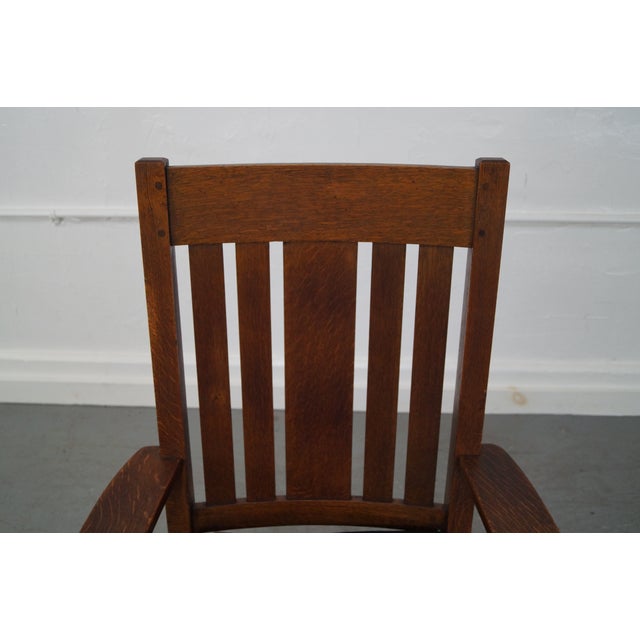 Antique Mission Oak Rocking Chair Chairish