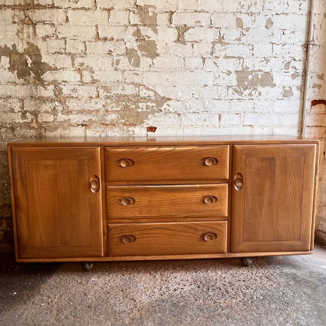 Tan Elm Sideboard from Ercol For Sale - Image 12 of 15