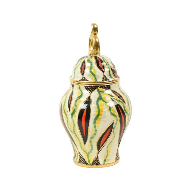 Jupiter Lidded Vase by H. Bequet, 1950s For Sale - Image 10 of 14