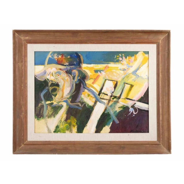 Cesco Magnolato, Spring, Oil on Canvas, 1967 For Sale - Image 4 of 4