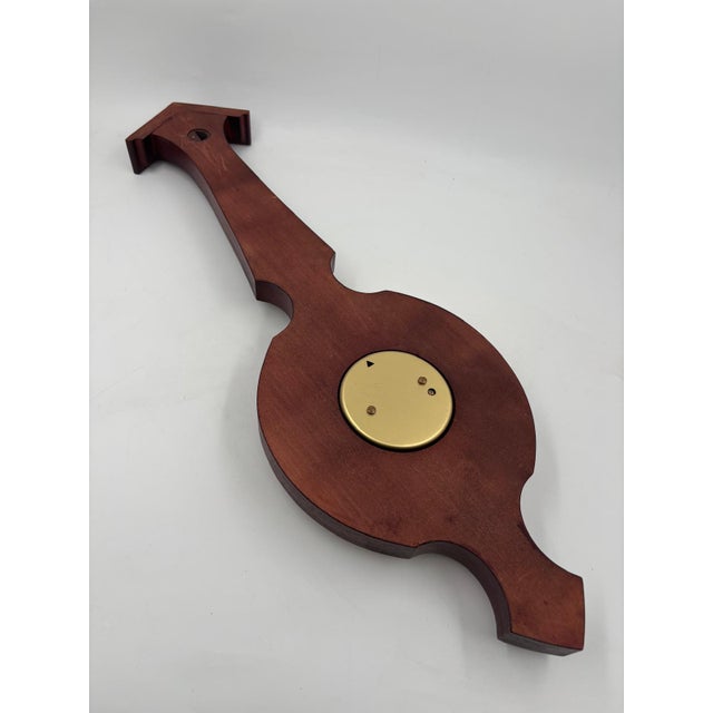 Metal Barometer with Thermometer, 1950s For Sale - Image 7 of 18