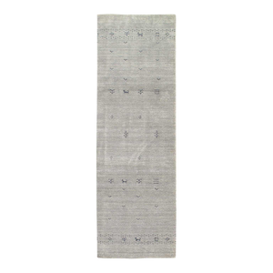 Pasargad DC Fine Hand Knotted Gabbeh Design Runner Rug