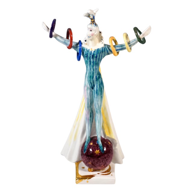 Female Circus Juggler attributed to Peter Strang for Meissen, 2003 For Sale
