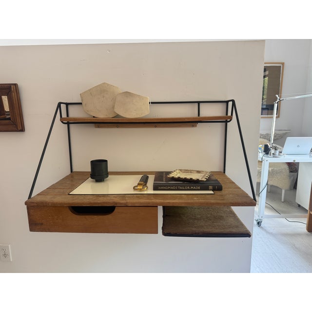 1960s Arthur Umanoff Wall Hanging Desk, 1960s For Sale - Image 5 of 18