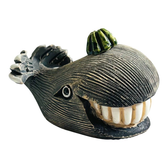 Artesania Rinconada Pottery Whale - Uruguay For Sale