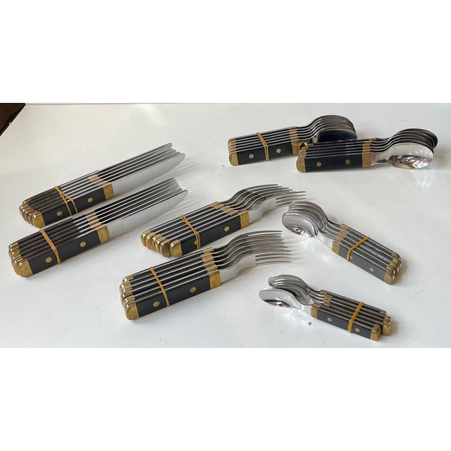 1970s Mid-Century Swedish Viktor Cutlery Service from Gense, 1970s, Set of 47 For Sale - Image 5 of 8