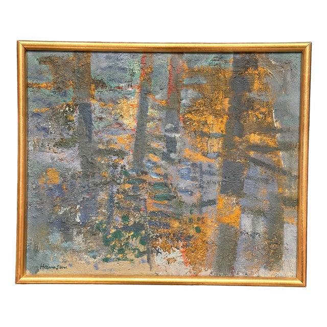 Tore Hamsun, Nature Motif, 1950s, Oil on Board, Framed For Sale